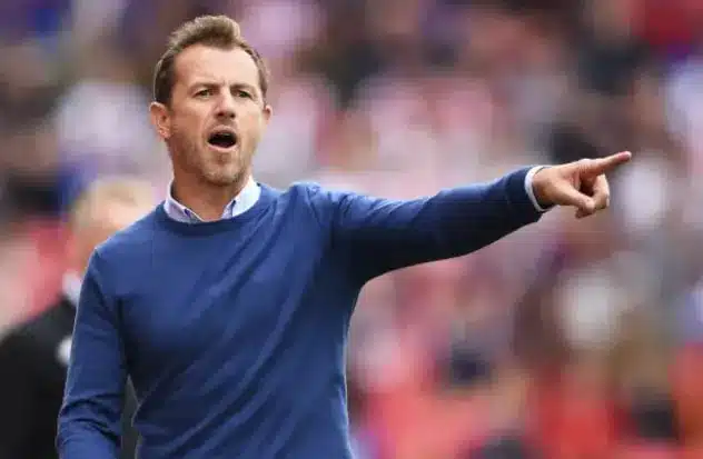Gary Rowett on the touchline